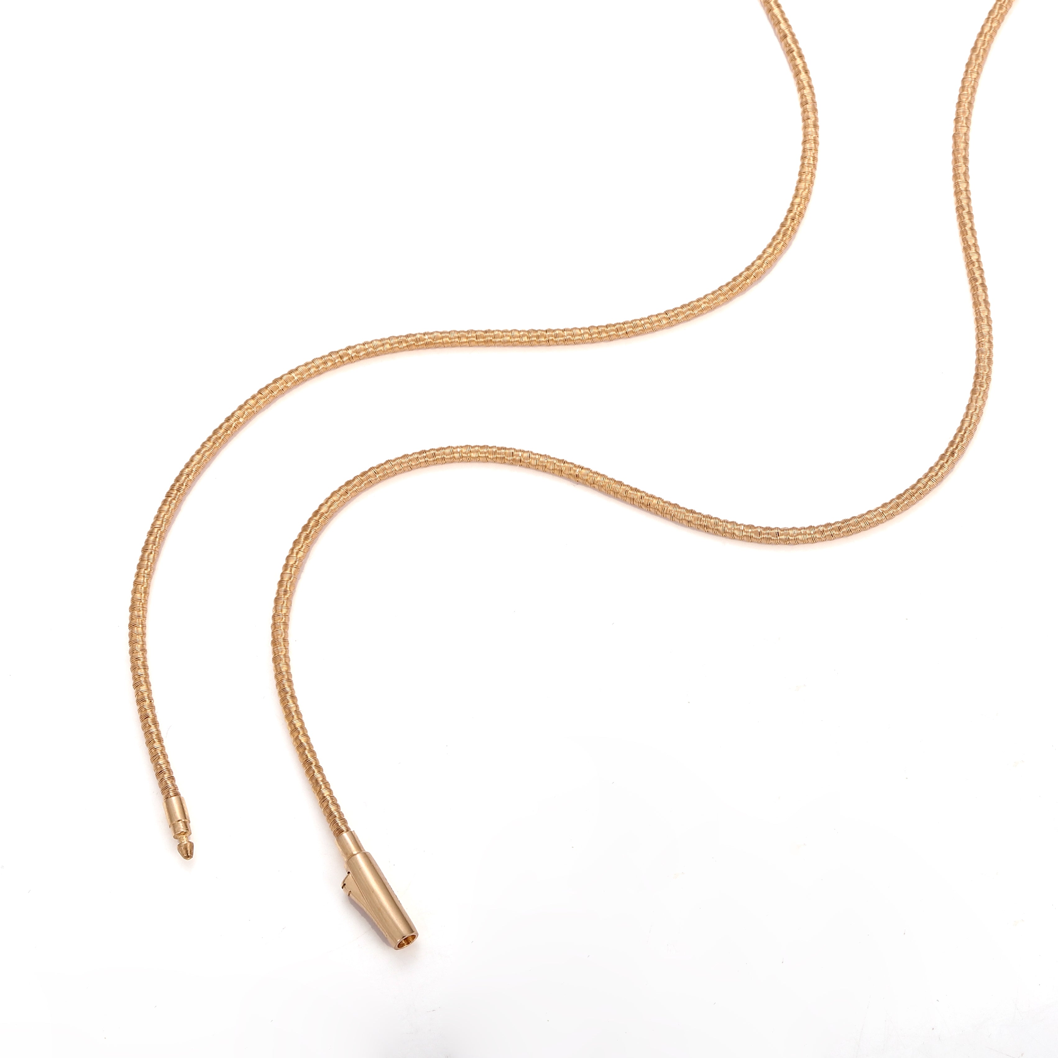 18K Yellow Gold Minimalist Contoured Comfort Chain