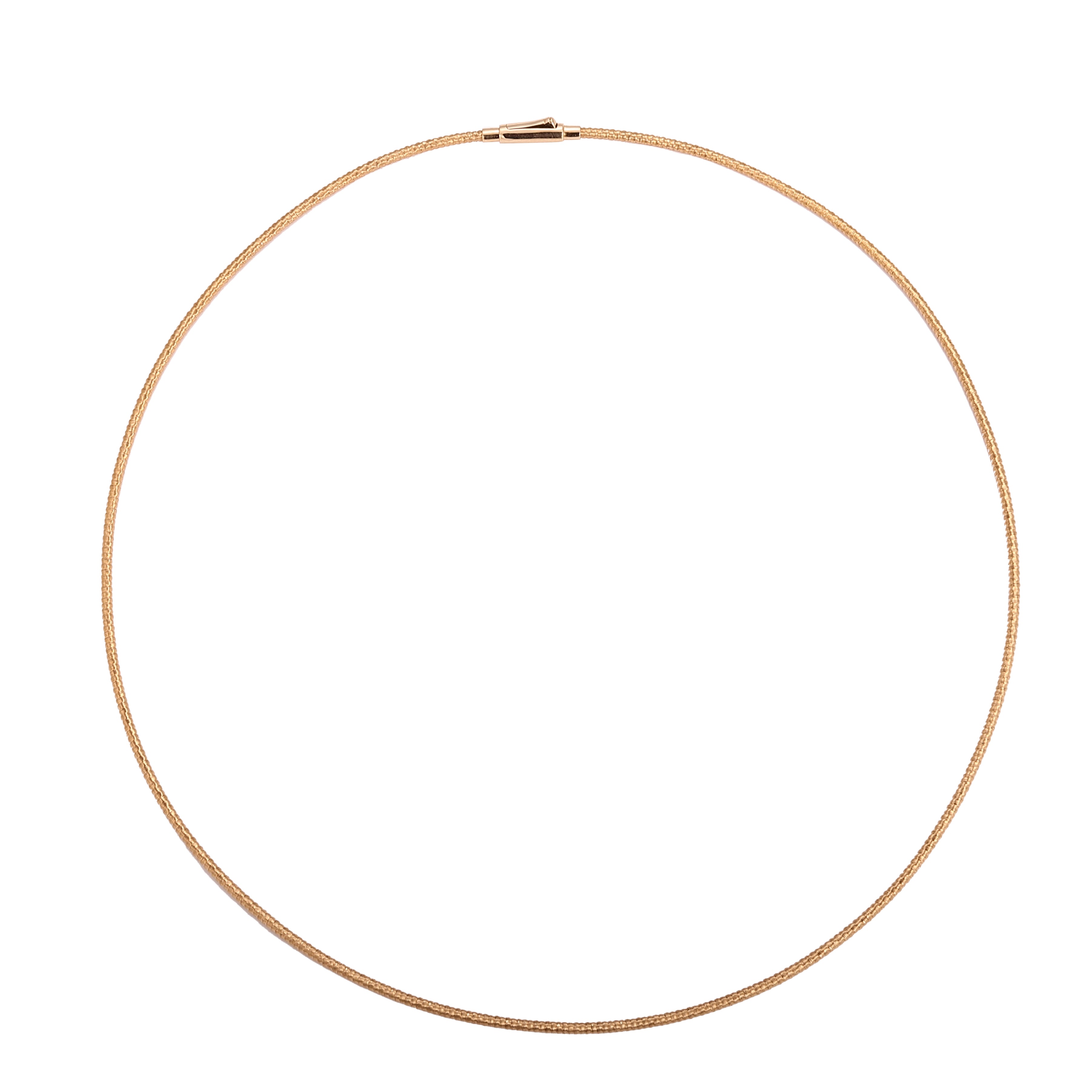 18K Yellow Gold Minimalist Contoured Comfort Chain