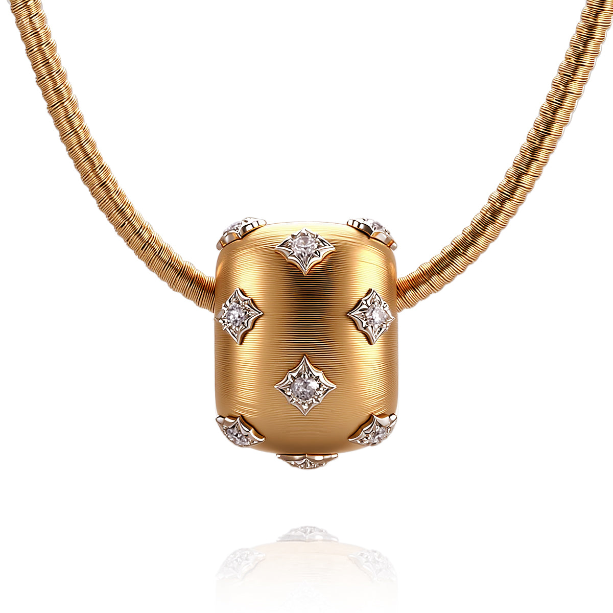 Prosperity and Fortune Natural Diamond Pendant