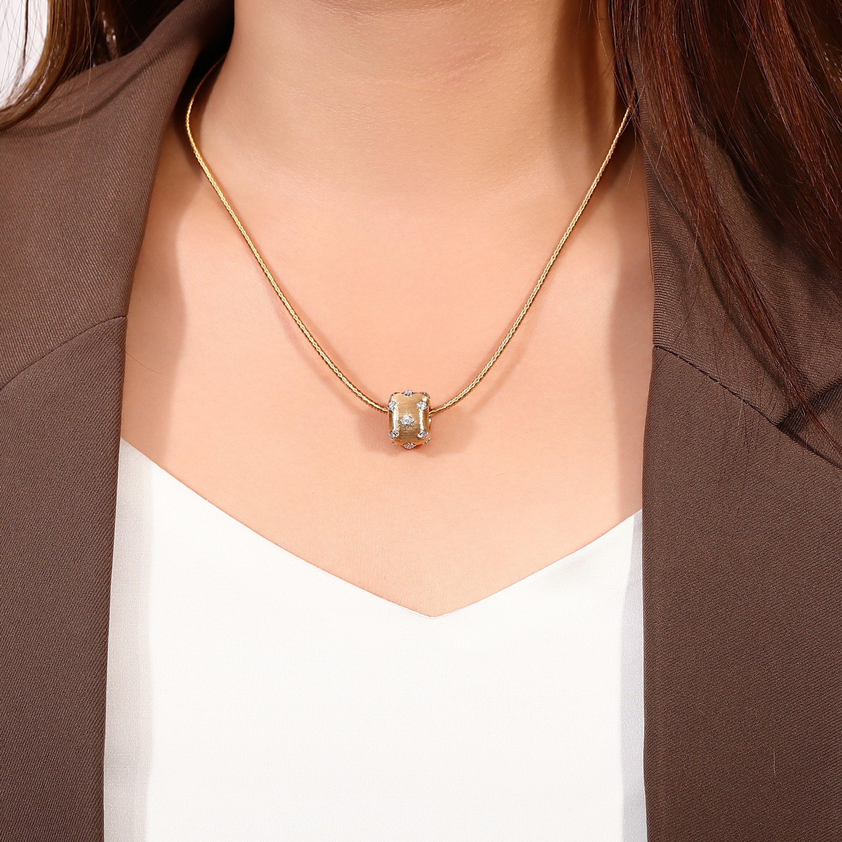 Prosperity and Fortune Natural Diamond Pendant