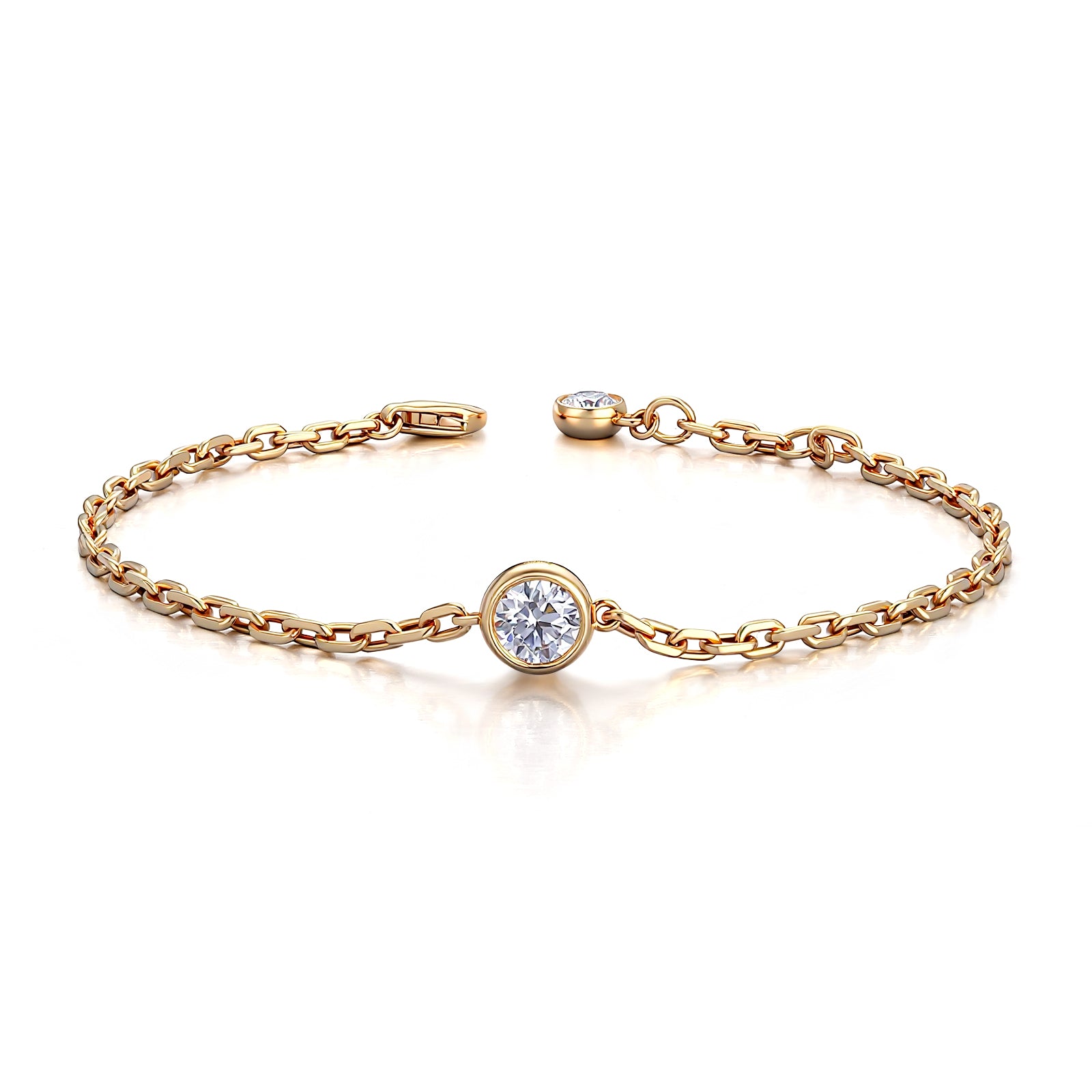Celestial Line Bracelet | 18K Yellow Gold Lab Grown Diamond Bracelet