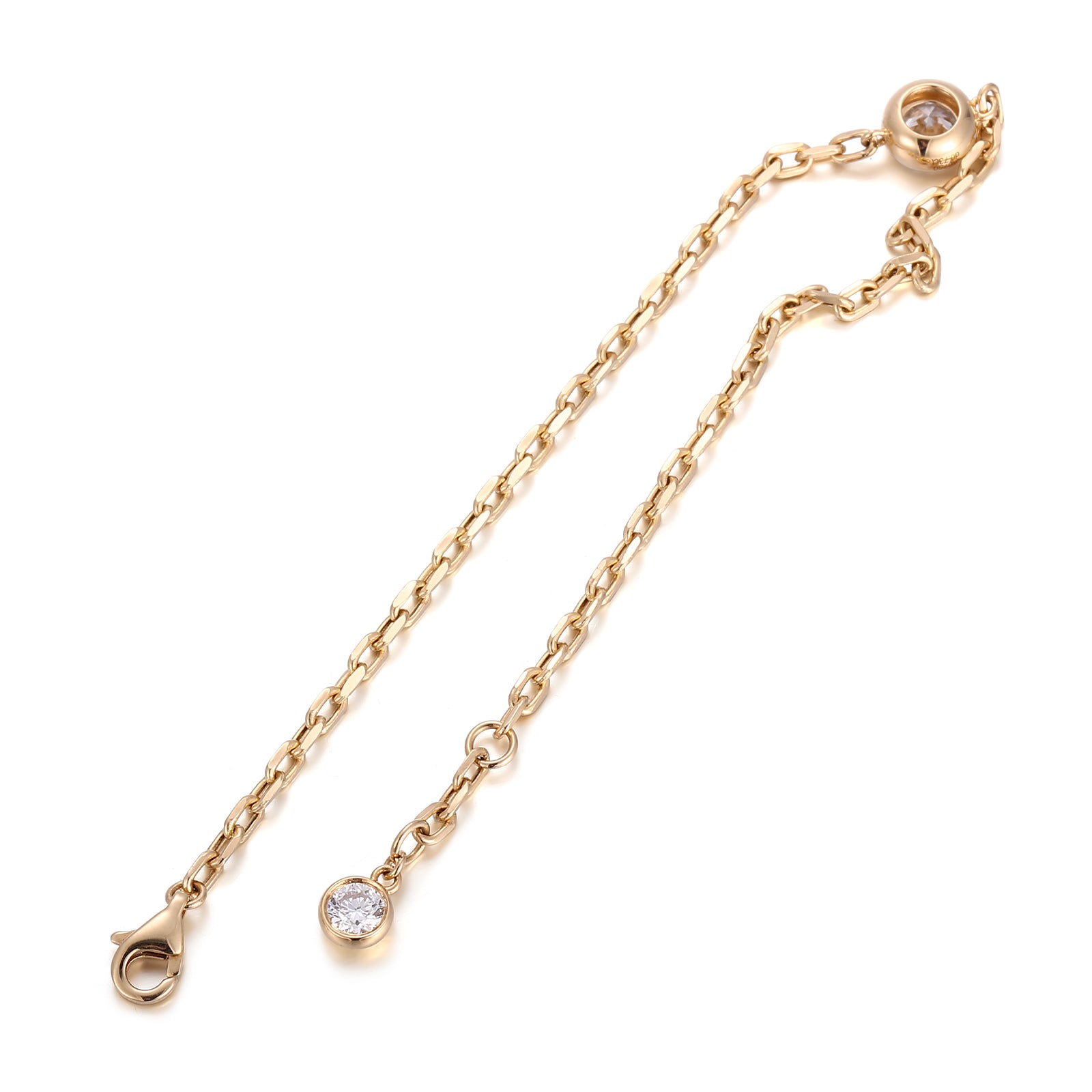 Celestial Line Bracelet | 18K Yellow Gold Lab Grown Diamond Bracelet