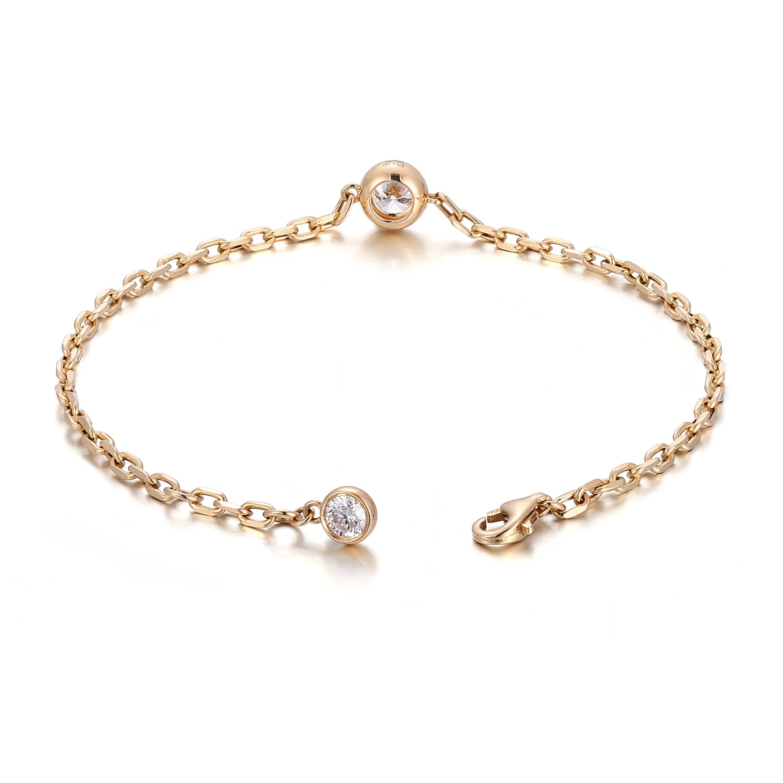 Celestial Line Bracelet | 18K Yellow Gold Lab Grown Diamond Bracelet