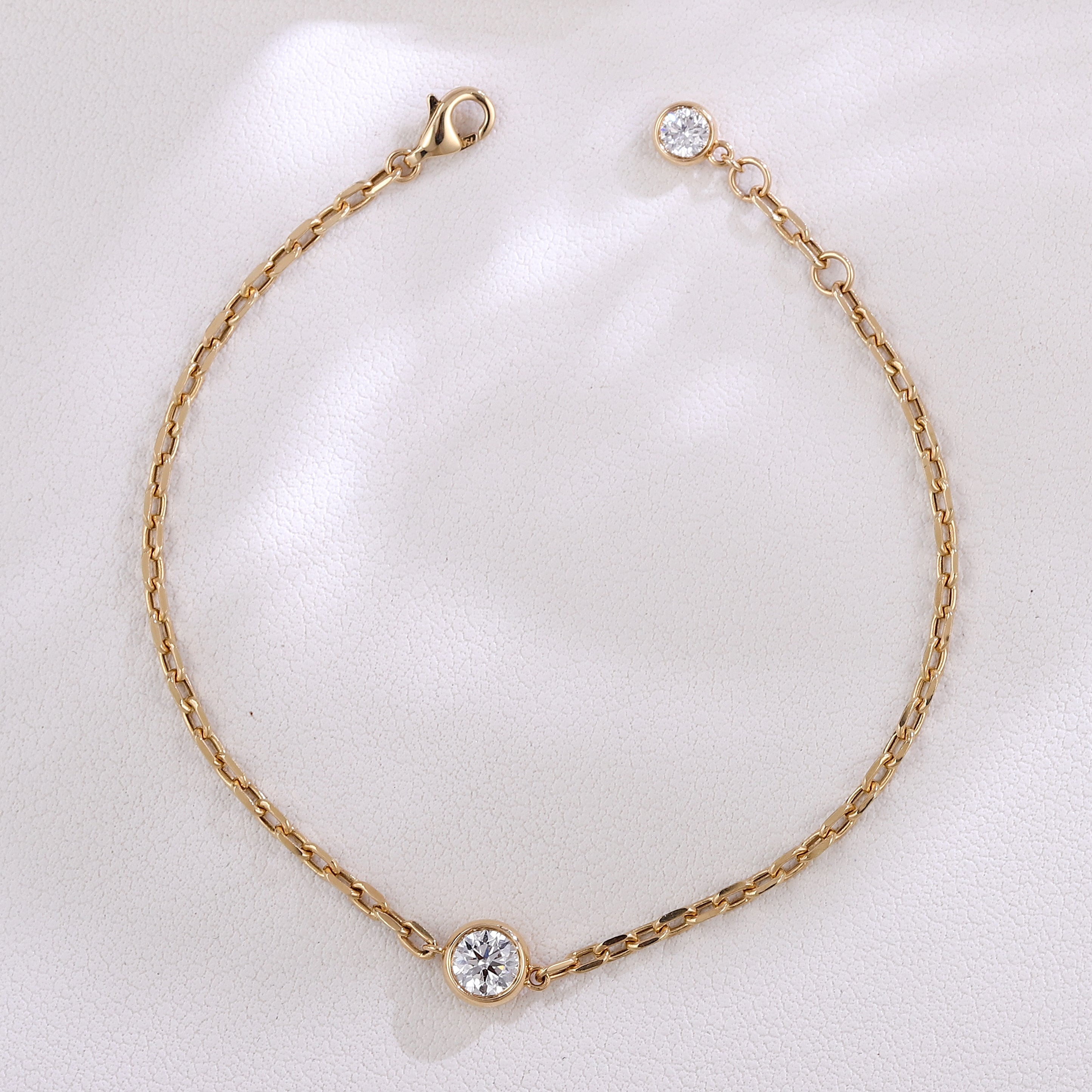 Celestial Line Bracelet | 18K Yellow Gold Lab Grown Diamond Bracelet
