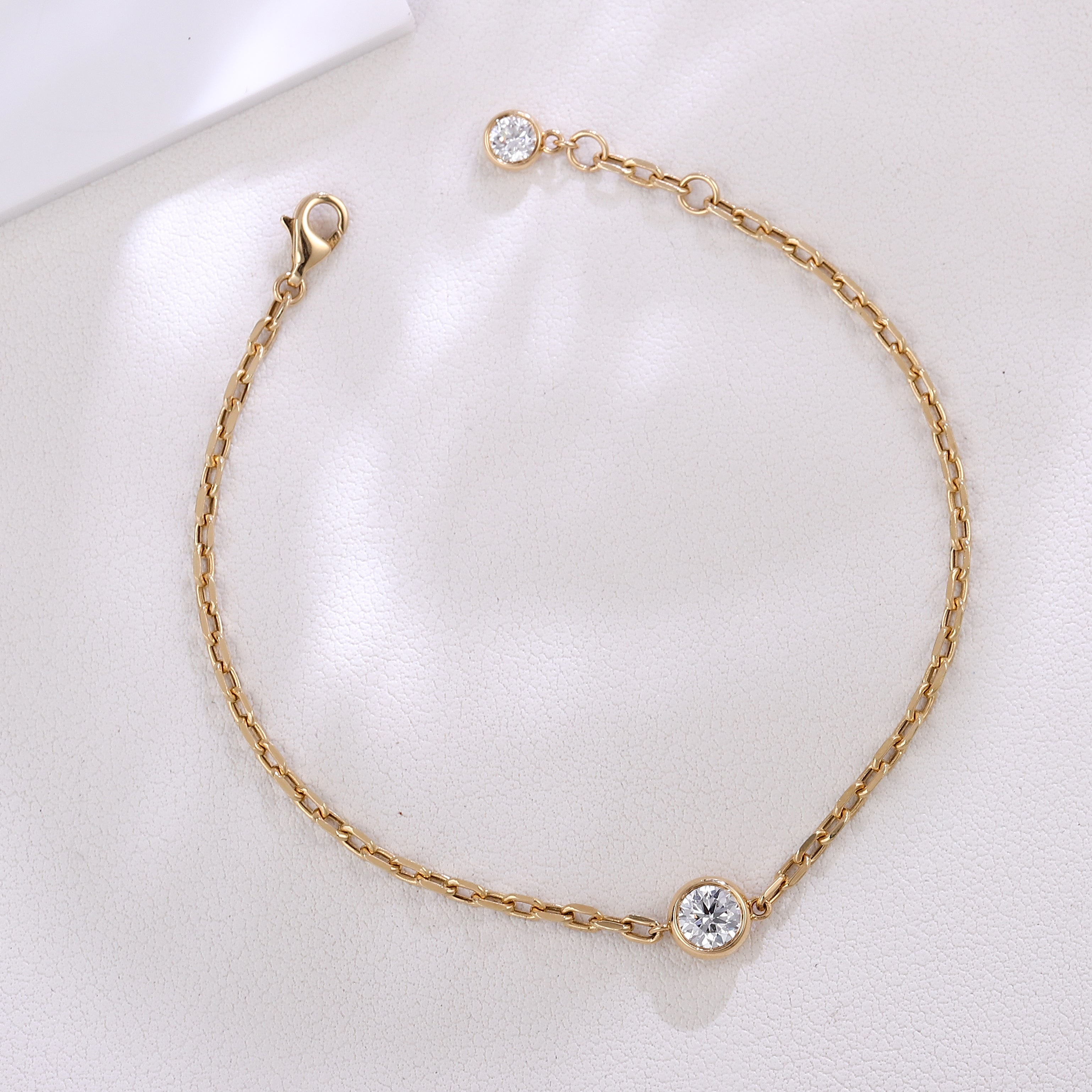 Celestial Line Bracelet | 18K Yellow Gold Lab Grown Diamond Bracelet