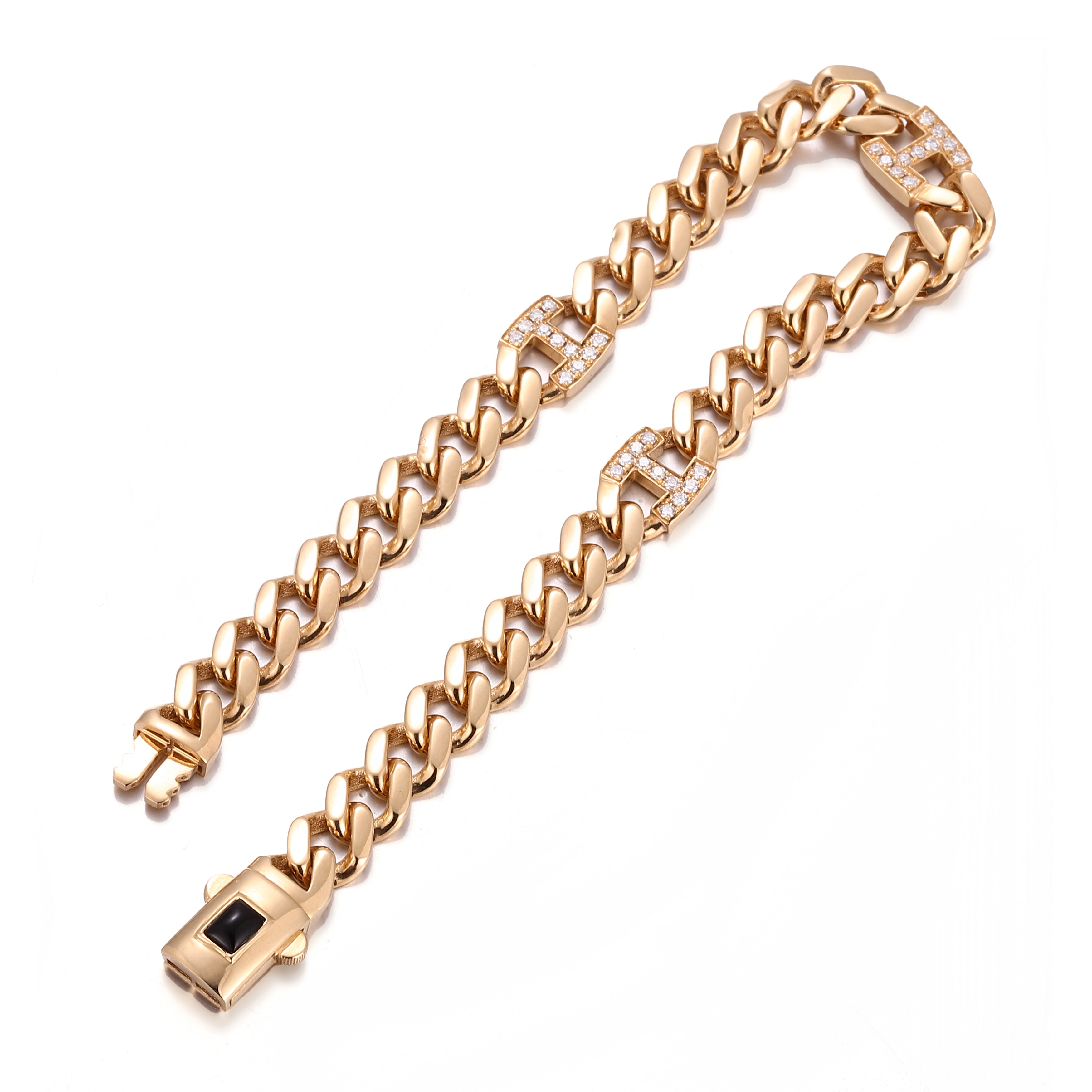 Monaco Lab Diamond Link H-Bracelet