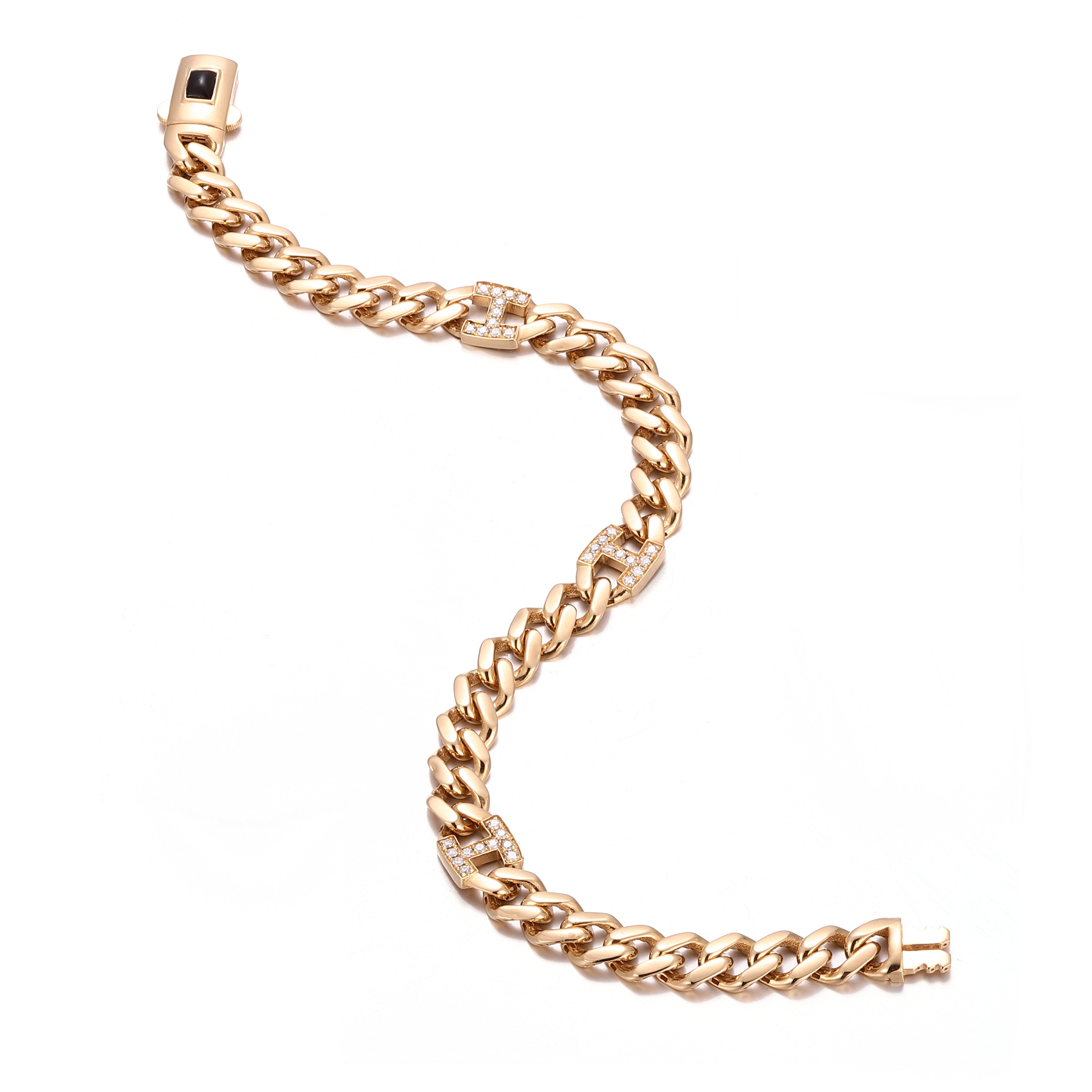Monaco Lab Diamond Link H-Bracelet